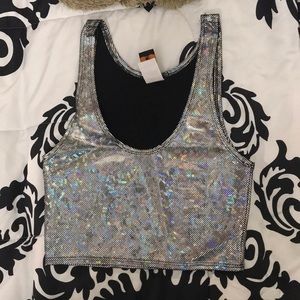 Iheartraves holographic two piece 🦄💖